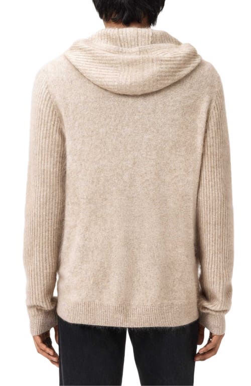 John Varvatos Catherine Cashmere Zip Hoodie In Neutral