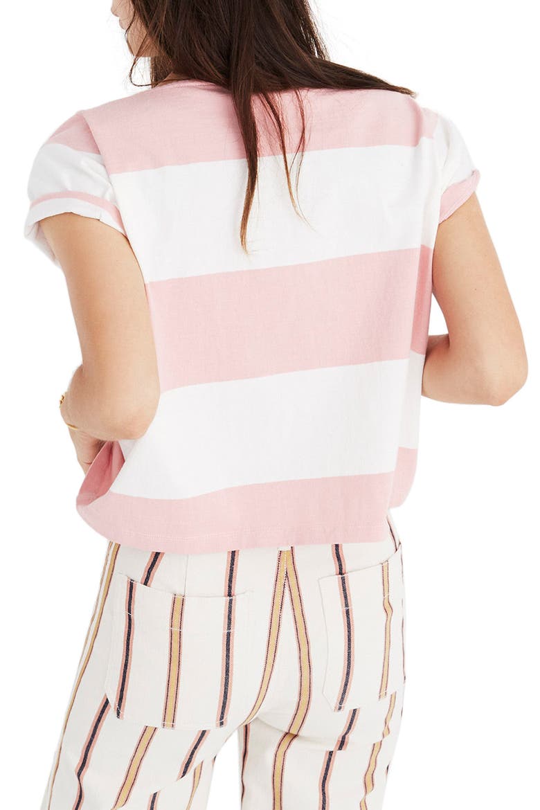 Setlist Boxy Stripe Tee, Alternate, color, PINK ICING