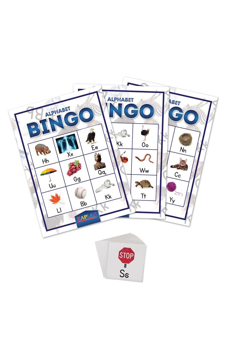 Kaplan Early Learning Company Alphabet Bingo Game, Alternate, color, Blue