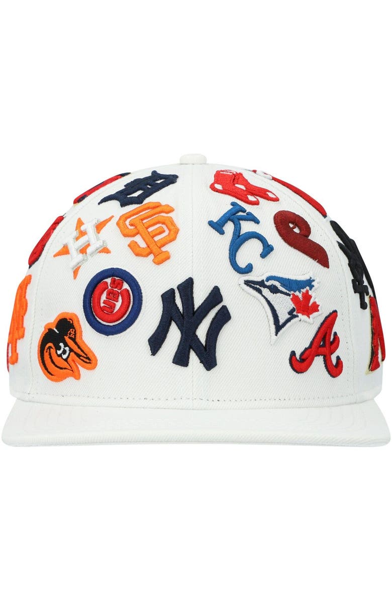 PRO STANDARD Men's Pro Standard White MLB Pro League Wool Snapback Hat, Alternate, color, 