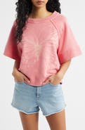 Free People Dahlia Butterfly Graphic Print Top