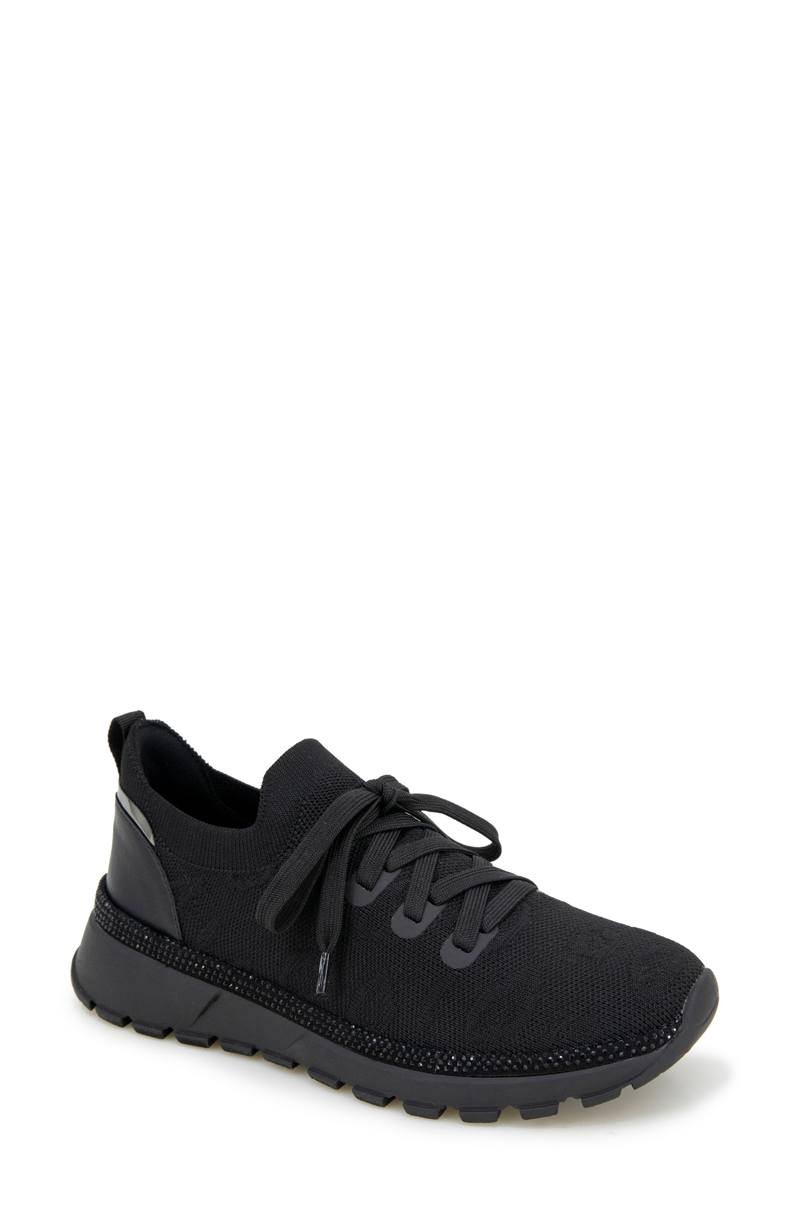 Kenneth Cole Reaction Kuest Sneaker, Main, color, Black Knit