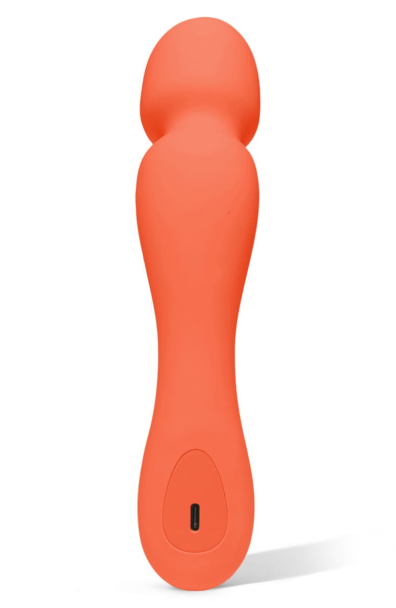 Dame Products Min External Wand Vibrator, Alternate, color, Papaya