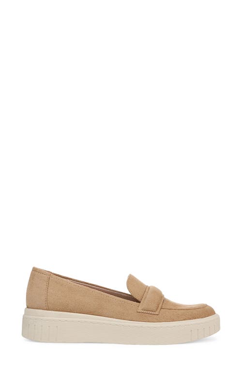 Lifestride Women's Geneva Closed Round Toe Platform Penny Loafers In Taupe