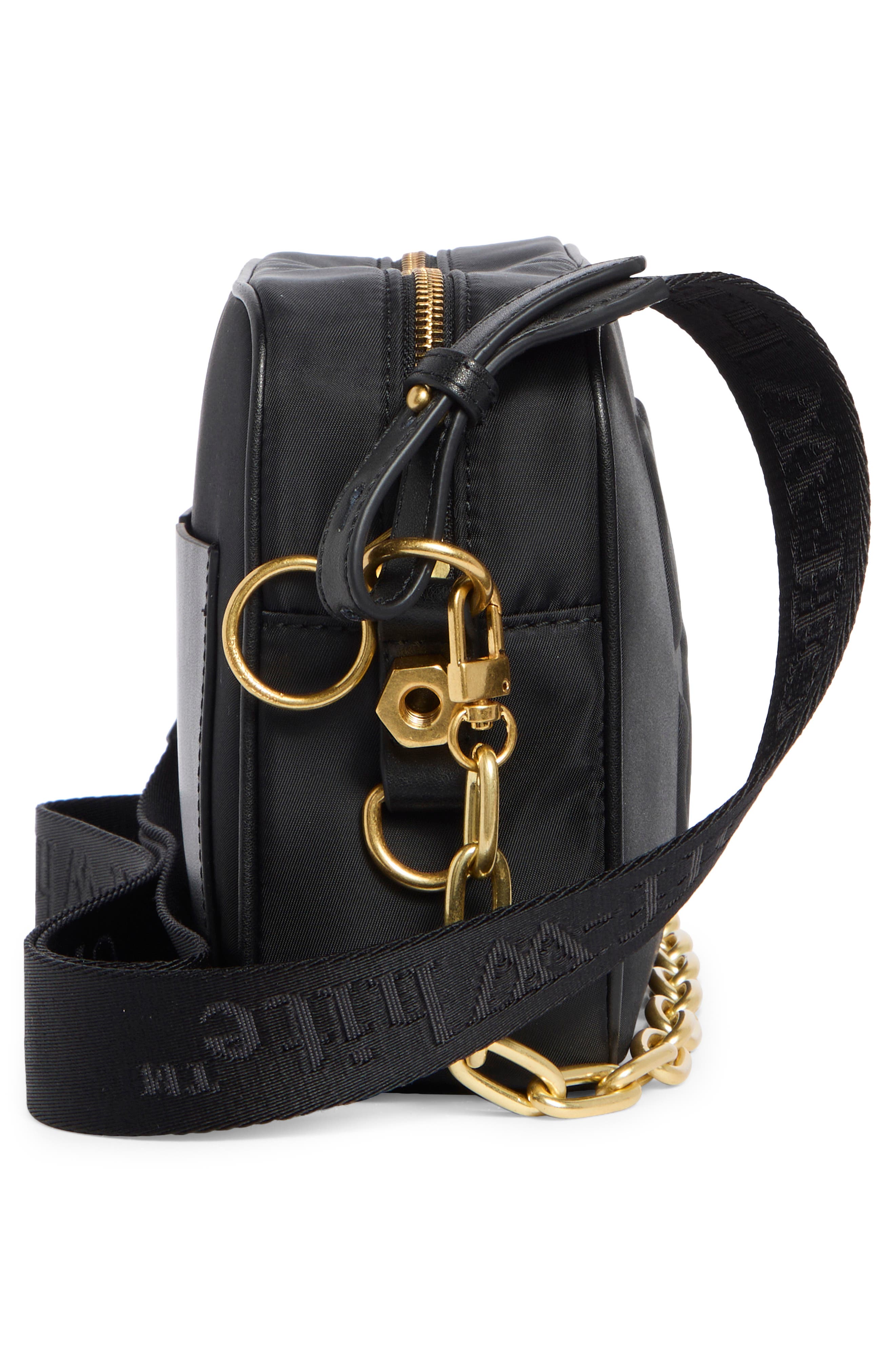 Off-White Medium Camera Crossbody Bag, Alternate, color, Black