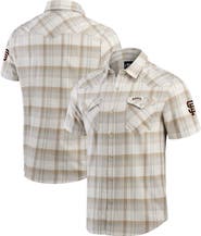 Darius Rucker Collection by Fanatics Men's Darius Rucker Collection by Fanatics Gray San Francisco Giants Plaid Full-Snap Shirt