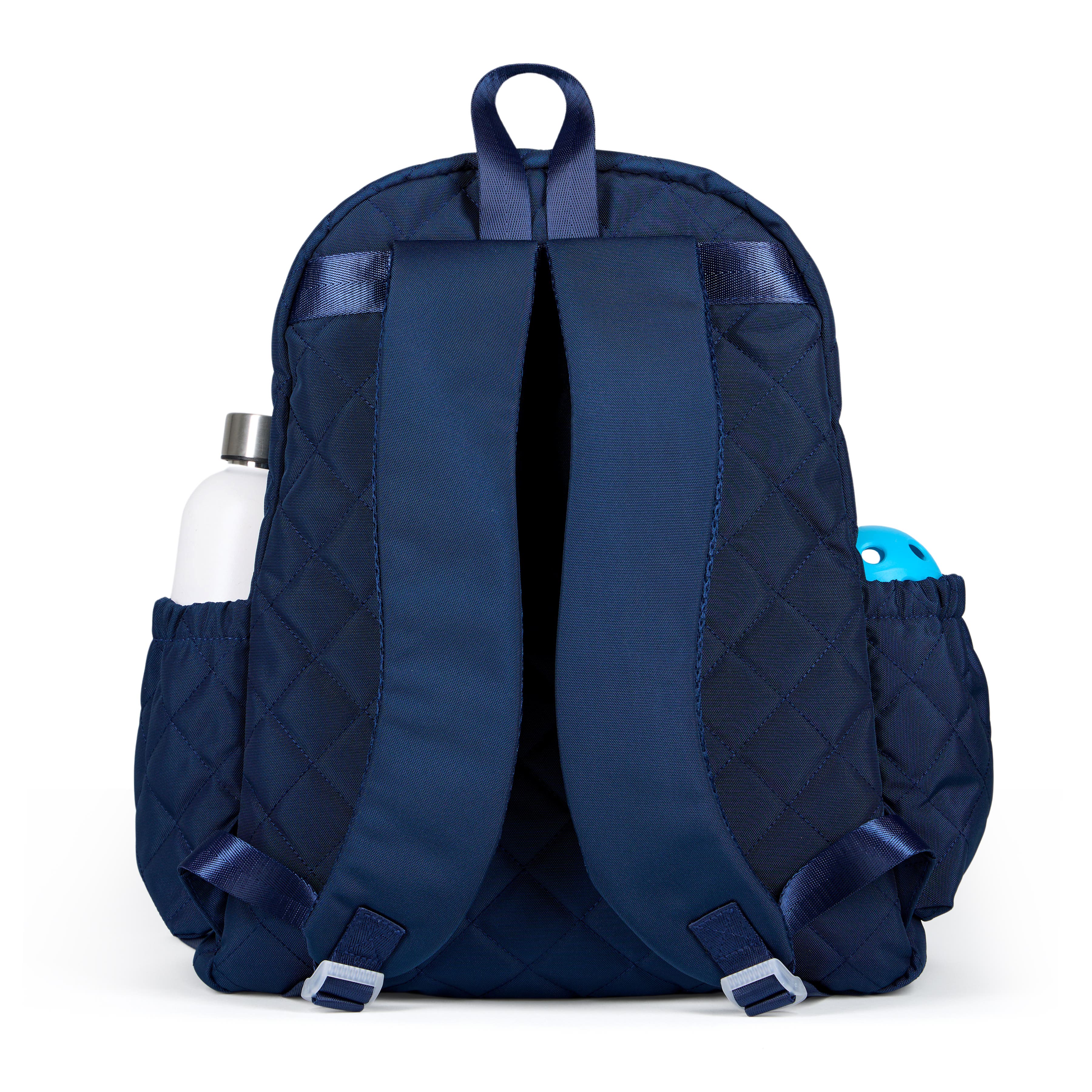 Pickleball Time Backpack, Alternate, color, Quilted Navy/White
