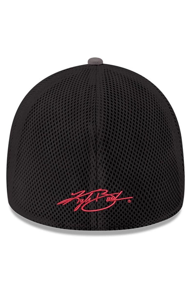 New Era Men's New Era Gray/Black Kyle Busch 39THIRTY NEO Flex Fit Hat, Alternate, color, Gray