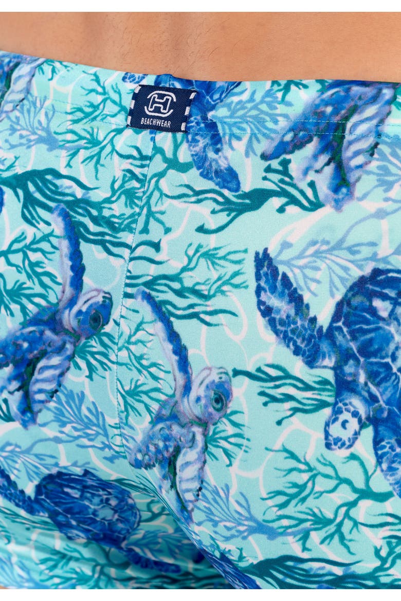 Tartane Swim Shorts, Alternate, color, Blue Print