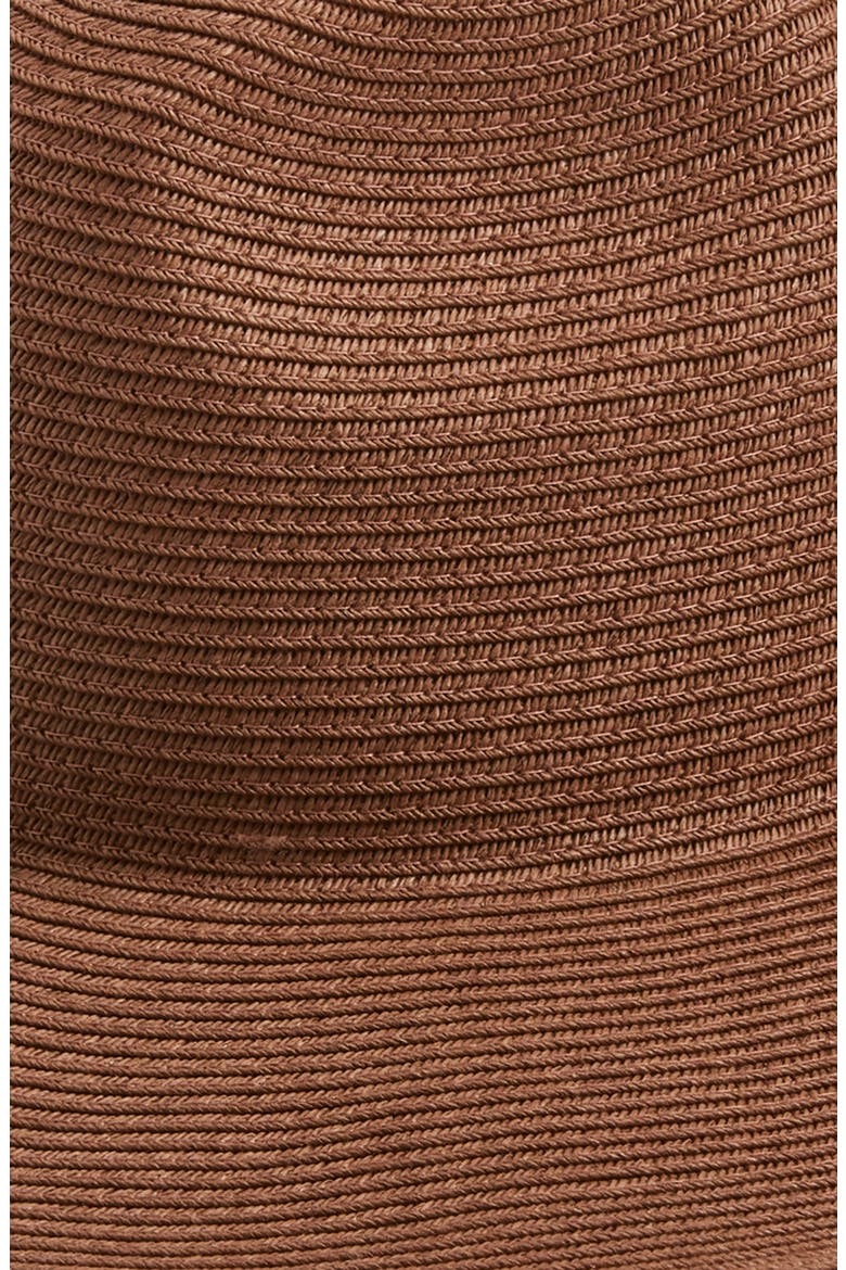 Packable Wide Brim Straw Panama Hat, Alternate, color, BROWN CLOVE