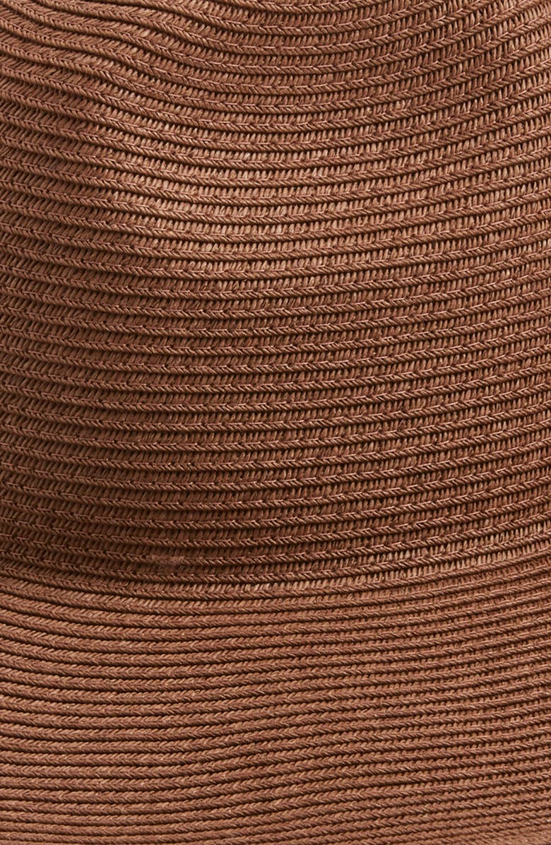 Nordstrom Packable Wide Brim Straw Panama Hat, Alternate, color, Brown Clove