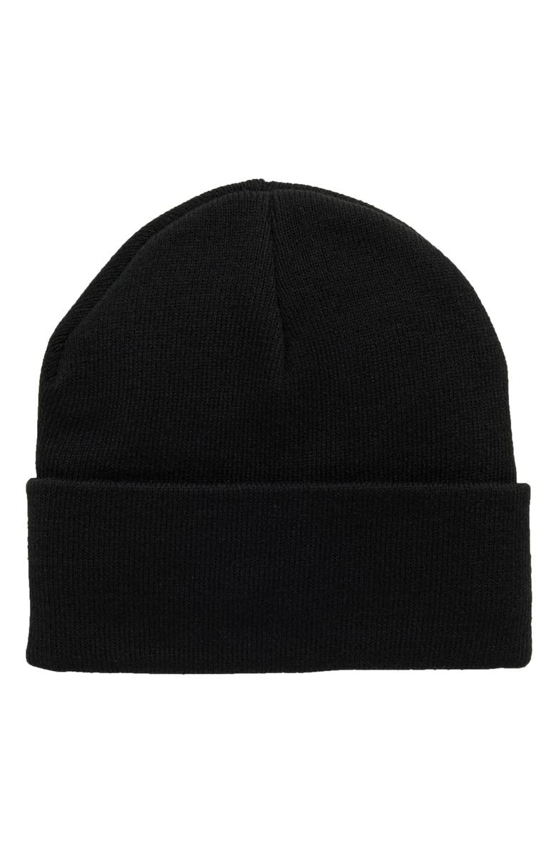 Timberland Watchcap Cuffed Beanie, Alternate, color, Black