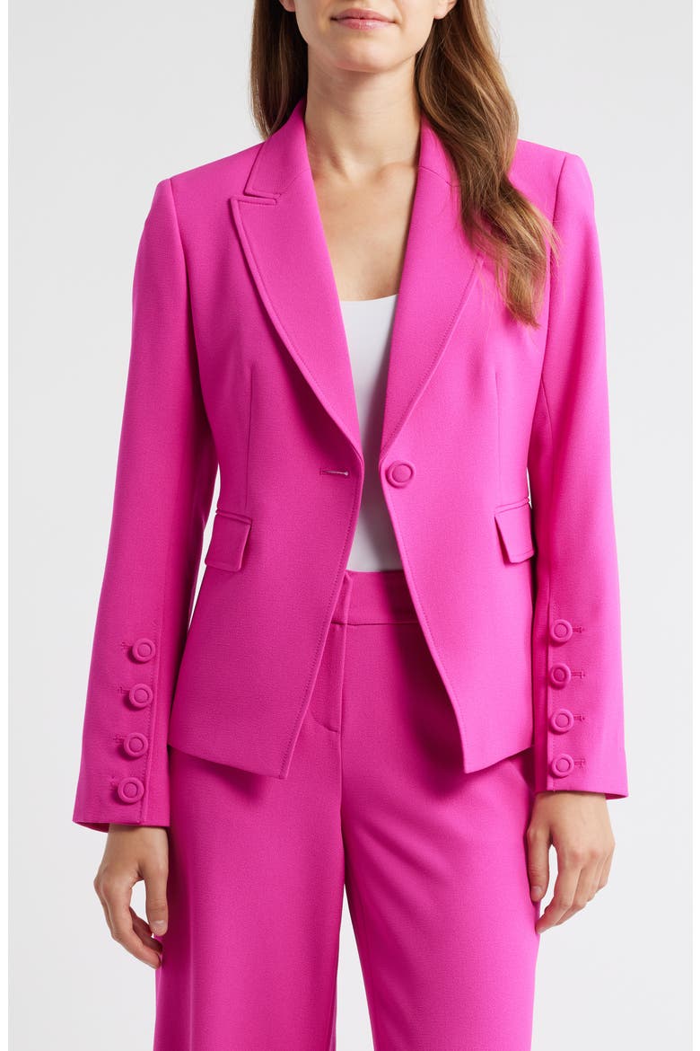 One-Button Blazer, Alternate, color, SHOCKING PINK