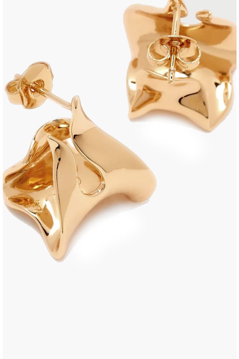Claw Double Hoop Earrings in Gold, Alternate, color, Gold