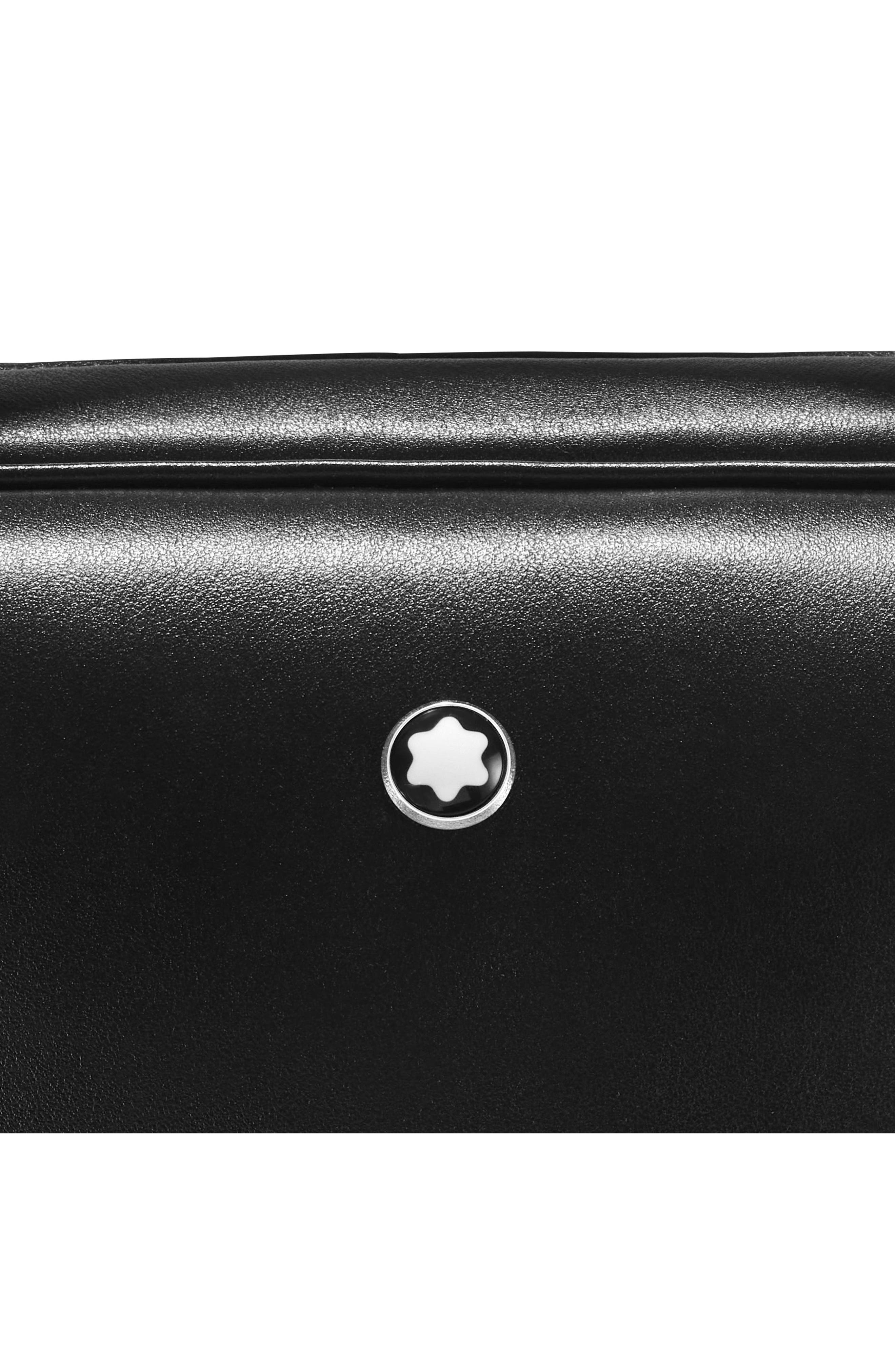 Montblanc Meisterstück Leather Document Case, Alternate, color, Black