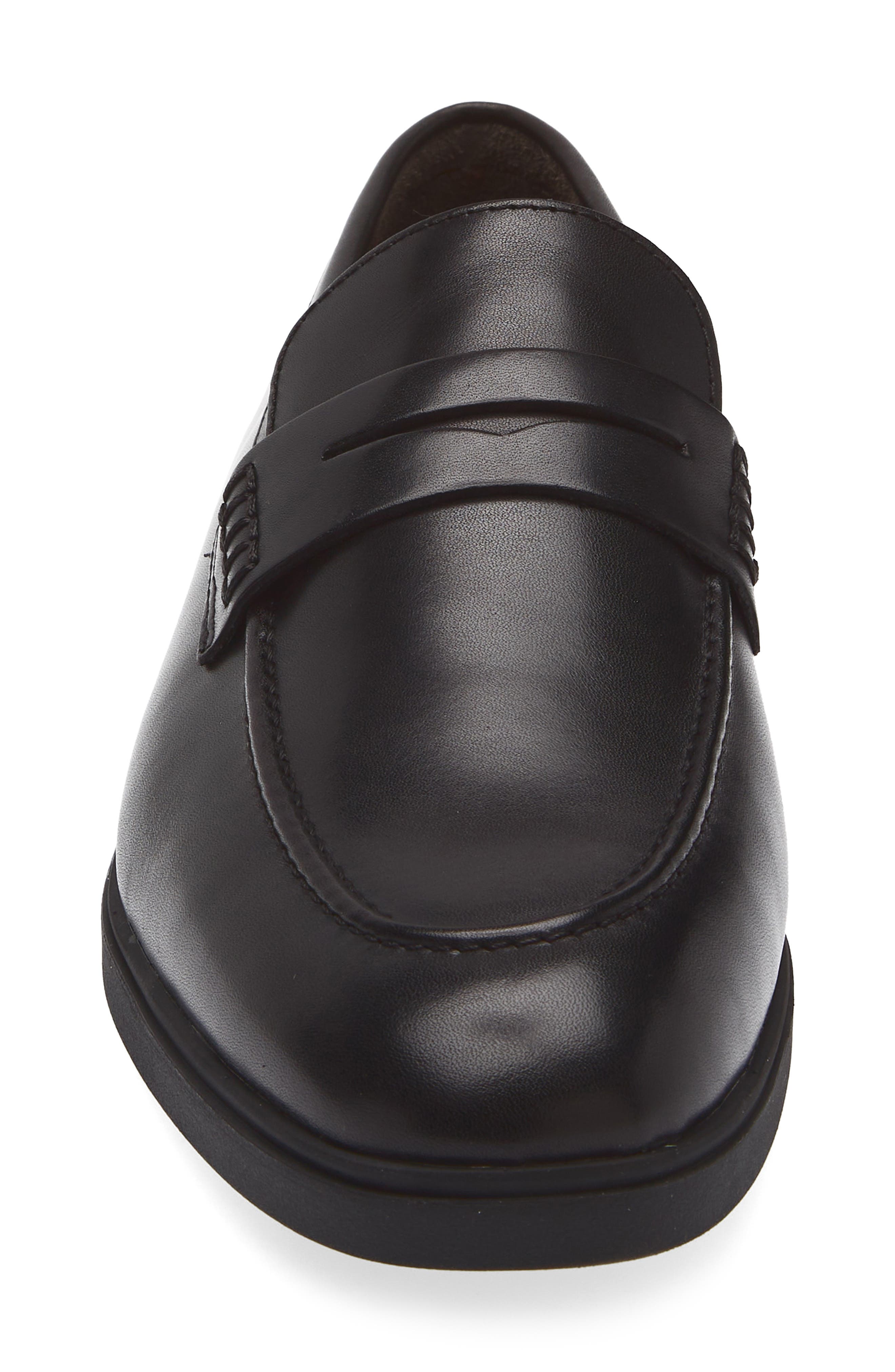VITTORIO RUSSO Jimmy Penny Loafer, Alternate, color, Vit Val Black