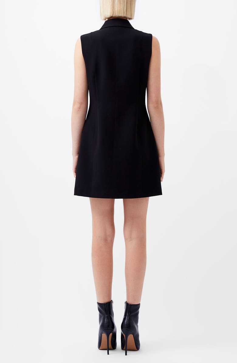 French Connection Azra Sleeveless Twill Mini Shirtdress, Alternate, color,