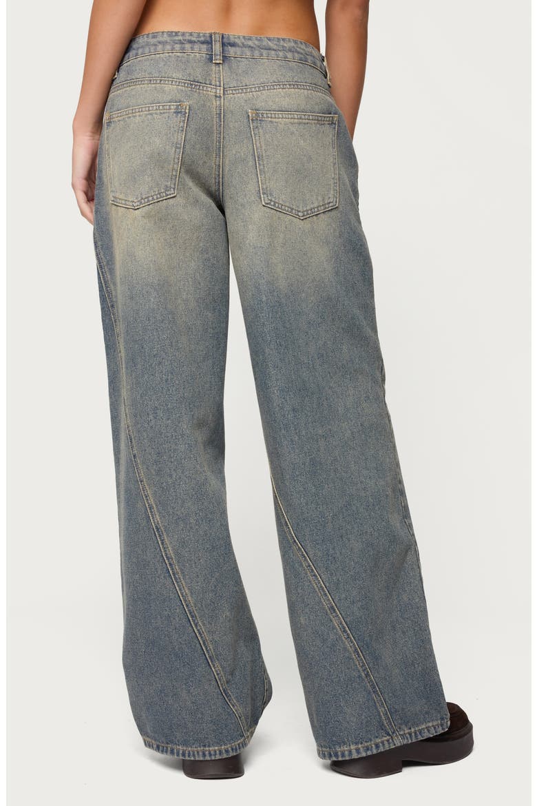 Washed Low Rise Baggy Wide Leg Jeans, Alternate, color, BLUE-VINTAGE-WASHED