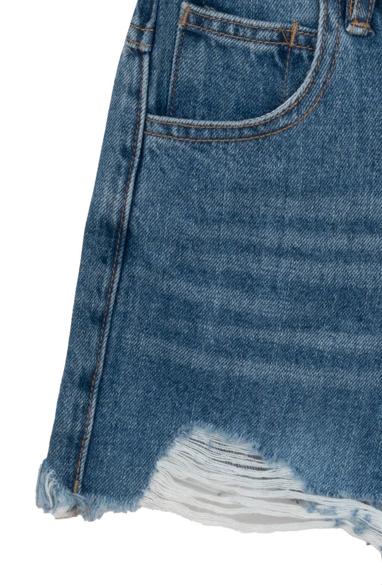 Tween Diva Kids' Denim Tank & Distressed Shorts Set, Alternate, color, Blue