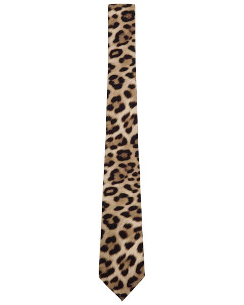 Leopard Womens Printed Tie
