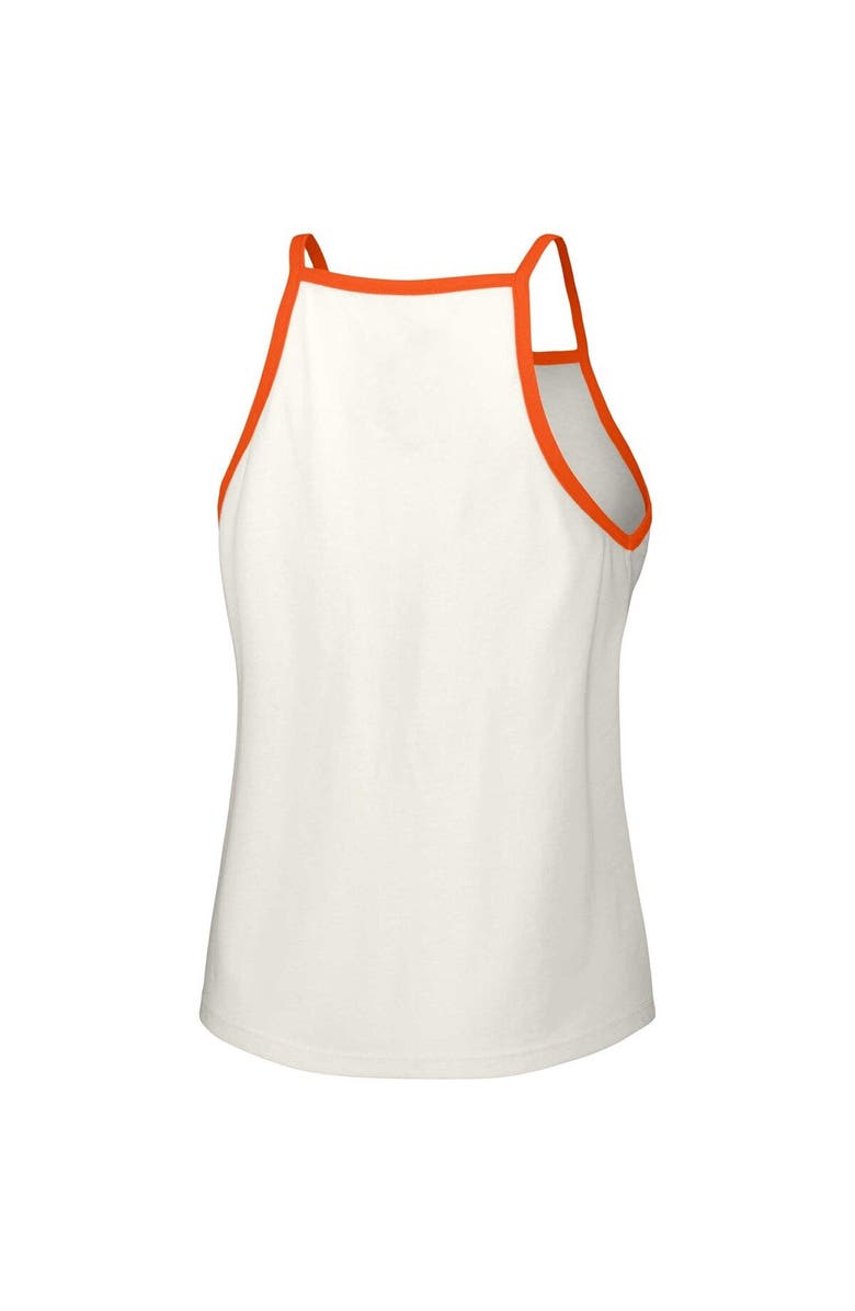 LUSSO Women's Lusso  White New York Mets Nadine Halter Tank Top, Alternate, color, 