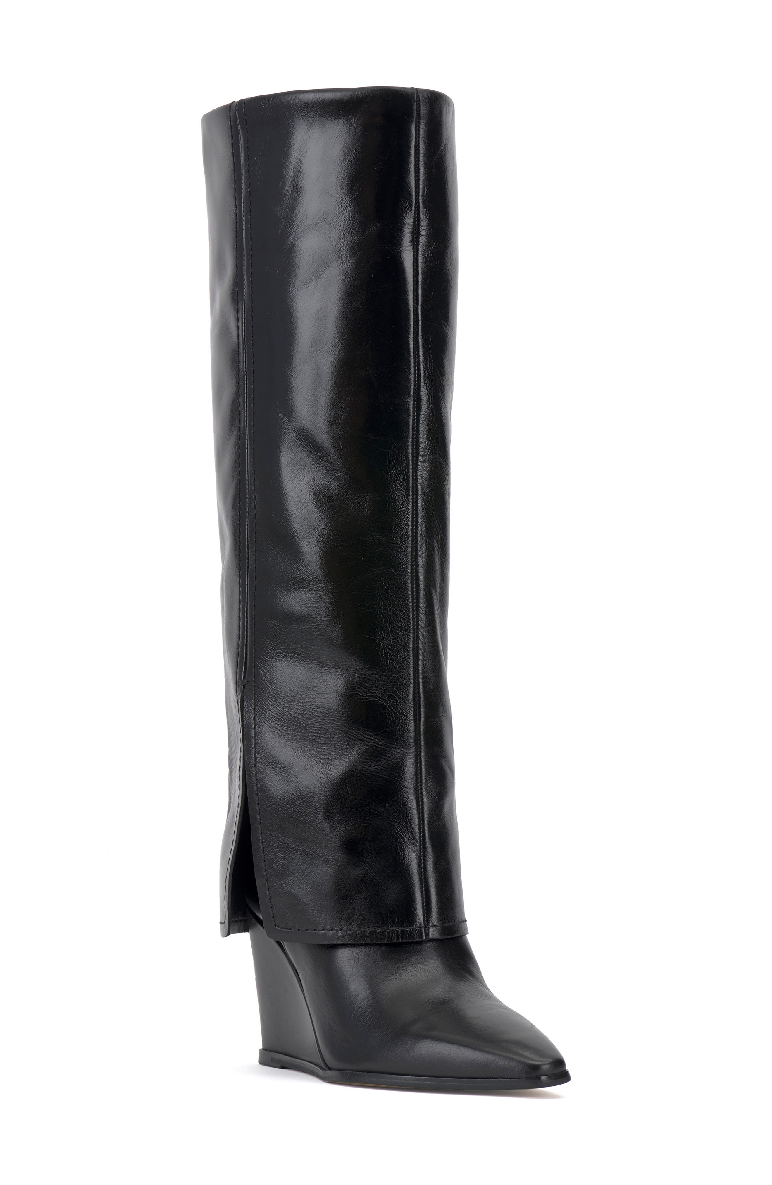 Vince Camuto Tibani Foldover Shaft Knee High Boot, Main, color, 