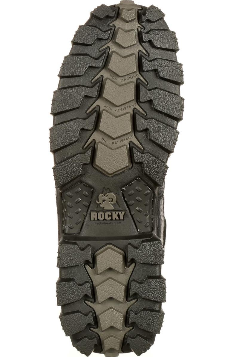 Rocky Composite Toe Waterproof Duty Boot, Alternate, color, Black