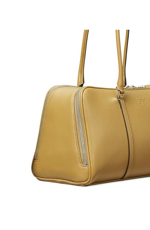 Tory Burch Marshmallow Leather Satchel In Brown