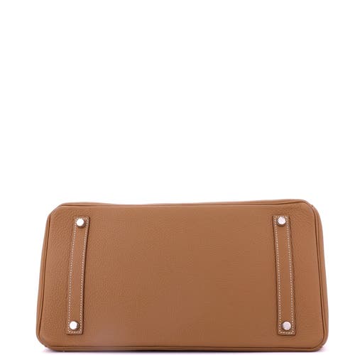 Pre-owned Hermes  Hermes Birkin Handbag Brown Togo With Palladium Hardware 35 In Multi