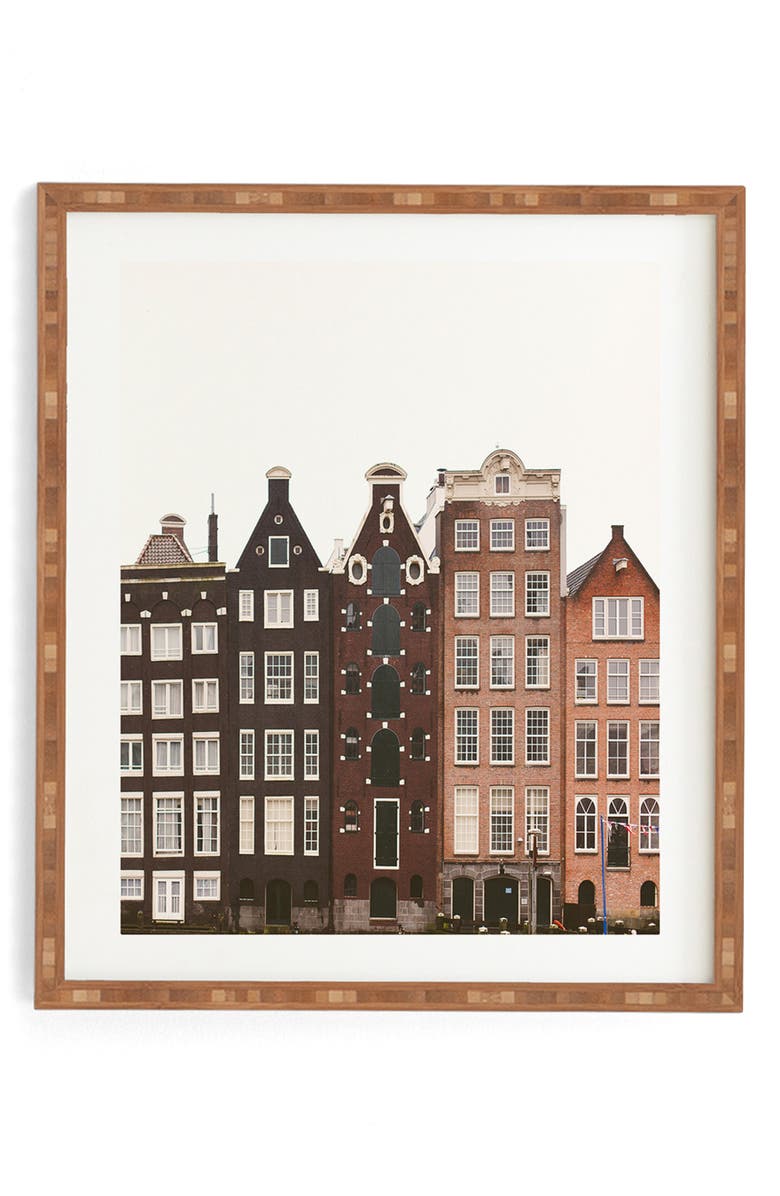 Deny Designs Amsterdam Framed Wall Art, Main, color, 