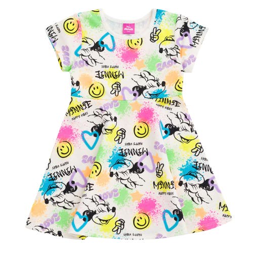 Disney Short Sleeve Skater Dress In Multi