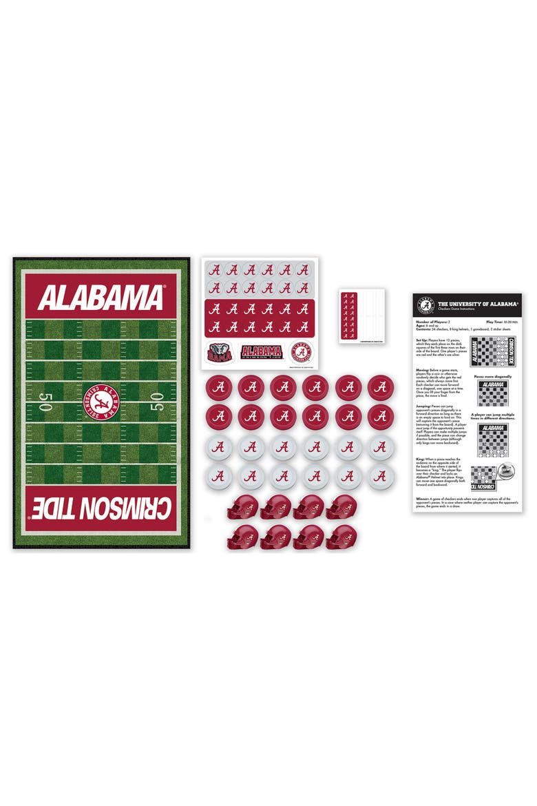 Alabama Crimson Tide Checkers Board Game, Alternate, color, Multicolor