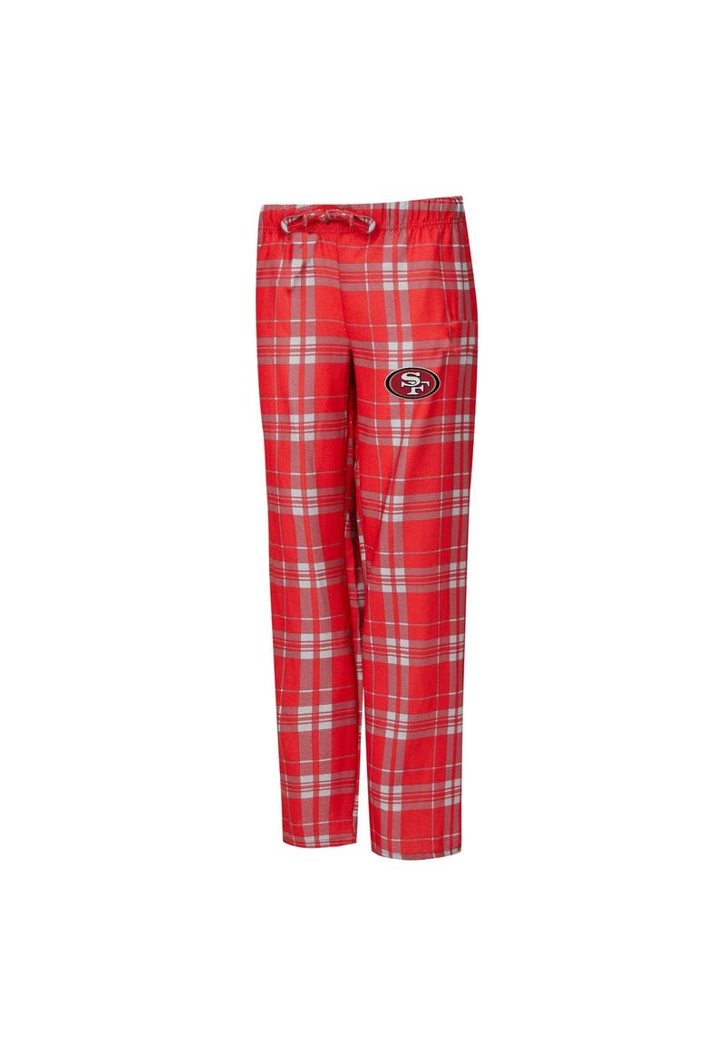 Women's Concepts Sport  Heather Gray/Scarlet San Francisco 49ers Regulate Plaid Tank Top & Pants Sleep Set, Alternate, color, Heather Gray
