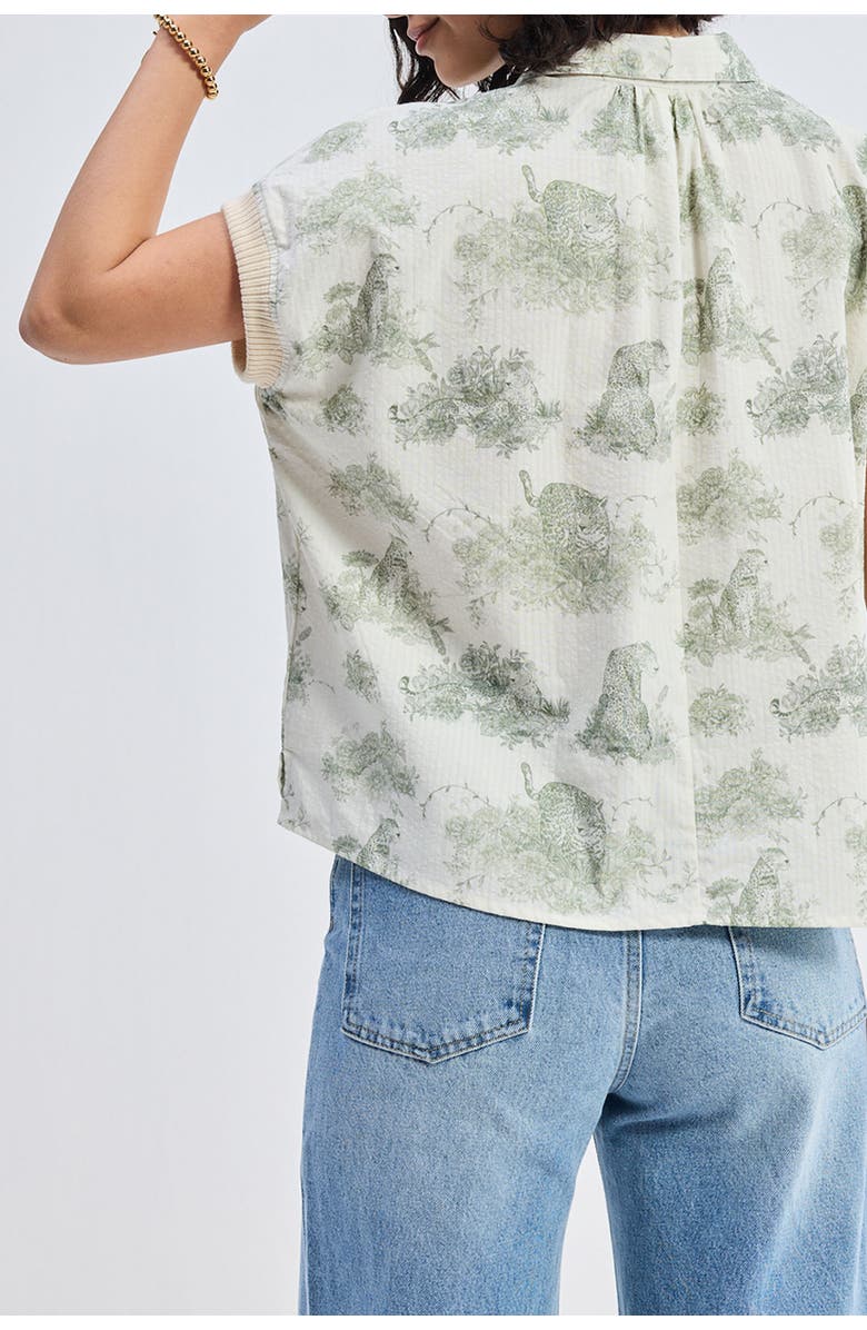 Reistor Relaxed-Fit Button-Down Shirt, Alternate, color, Light Green