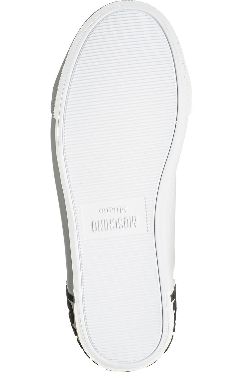 Moschino Logo Back Sneaker, Alternate, color,