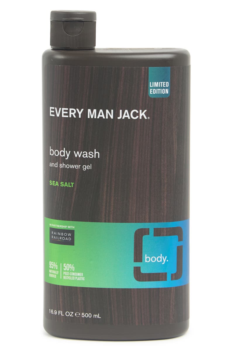 EVERY MAN JACK Sea Salt Body Wash - 16.9 fl. oz., Main, color, 
