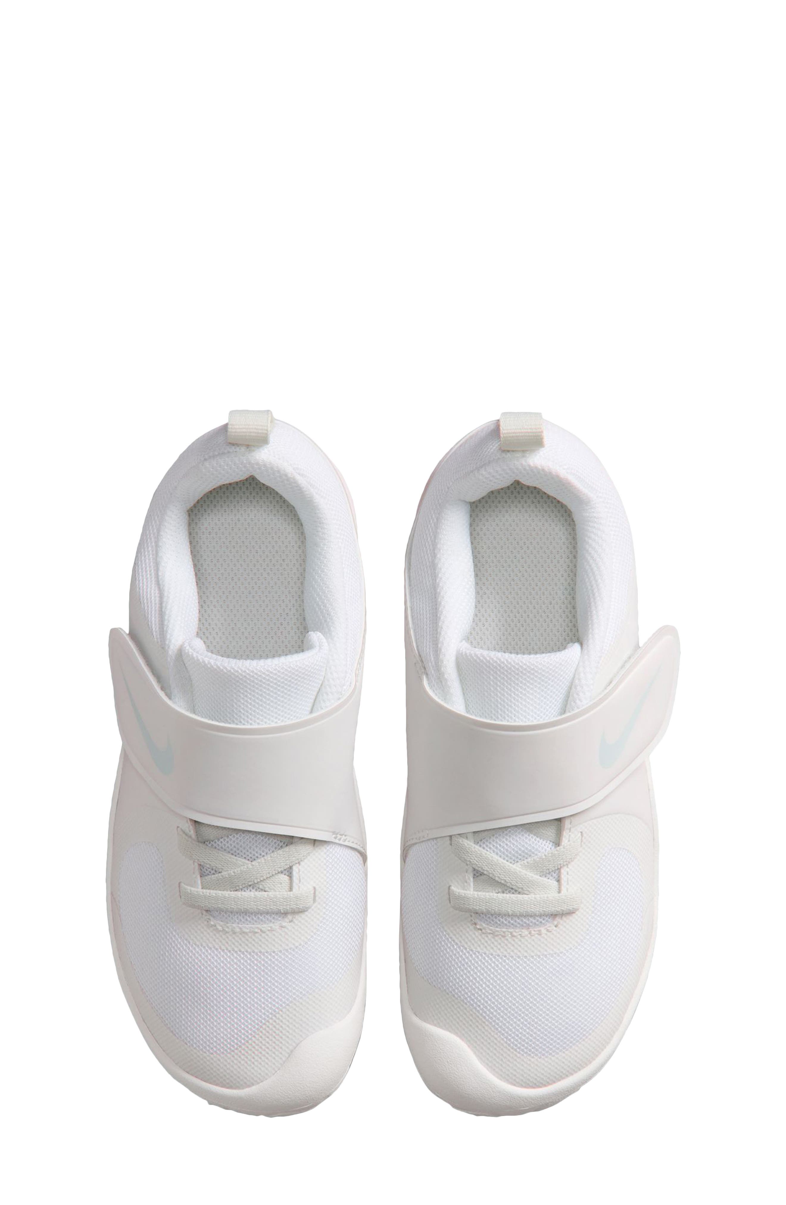 Kids' Swoosh 1 Essential Sneaker, Alternate, color, 100 WHITE/PRPLTM