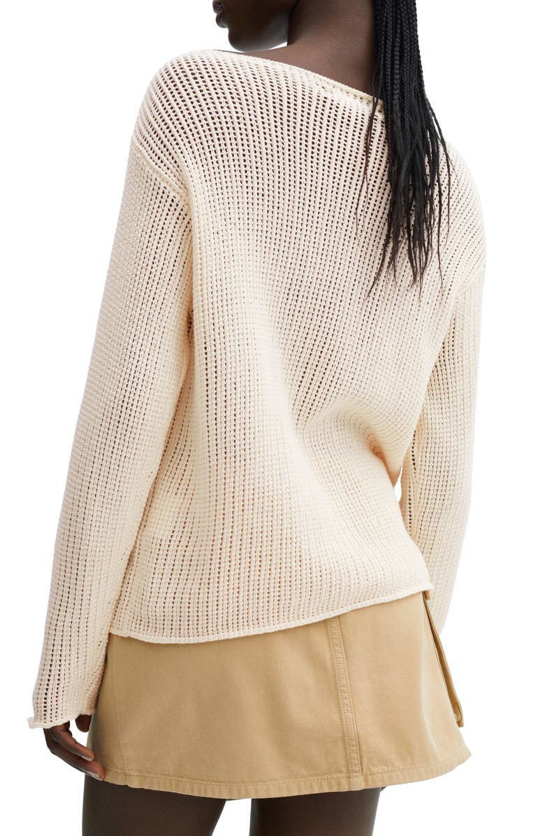 MANGO Kenia Open Stitch Sweater, Alternate, color,