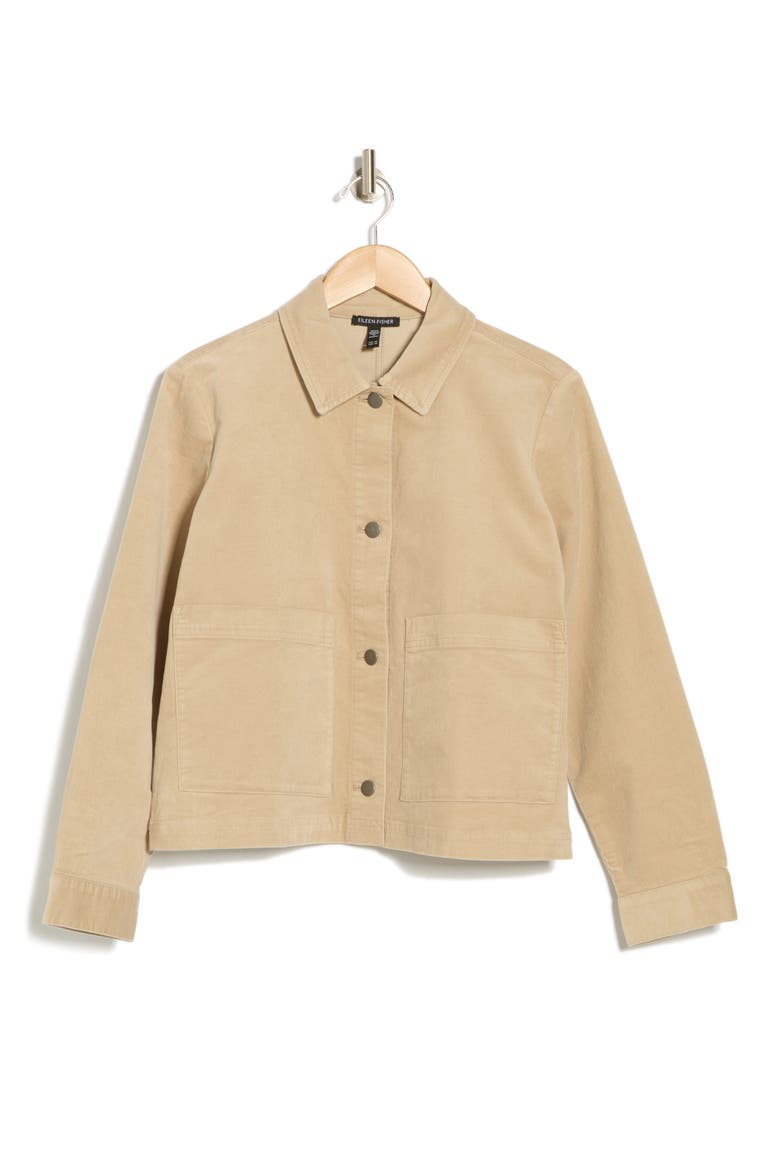 Classic Collar Velveteen Jacket, Alternate, color, WHEAT