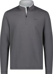 Ben Sherman Textured Knit Quarter Zip Pullover