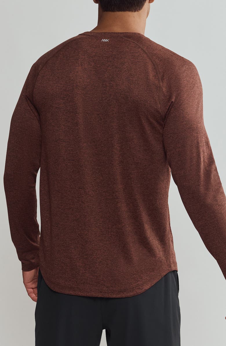 Rhone Atmosphere Long Sleeve Performance T-Shirt, Alternate, color, Cinnamon Heather