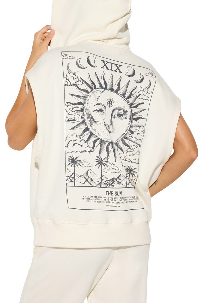 Power of Sun Full Zip Hoodie, Alternate, color, VINTAGE WHITE