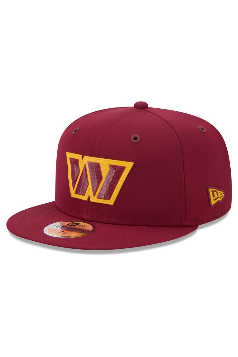 Men's New Era Burgundy Washington Commanders 2026 Sideline 59FIFTY Fitted Hat, Main, color, Burgundy
