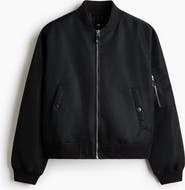 H&M Padded Nylon Bomber Jacket