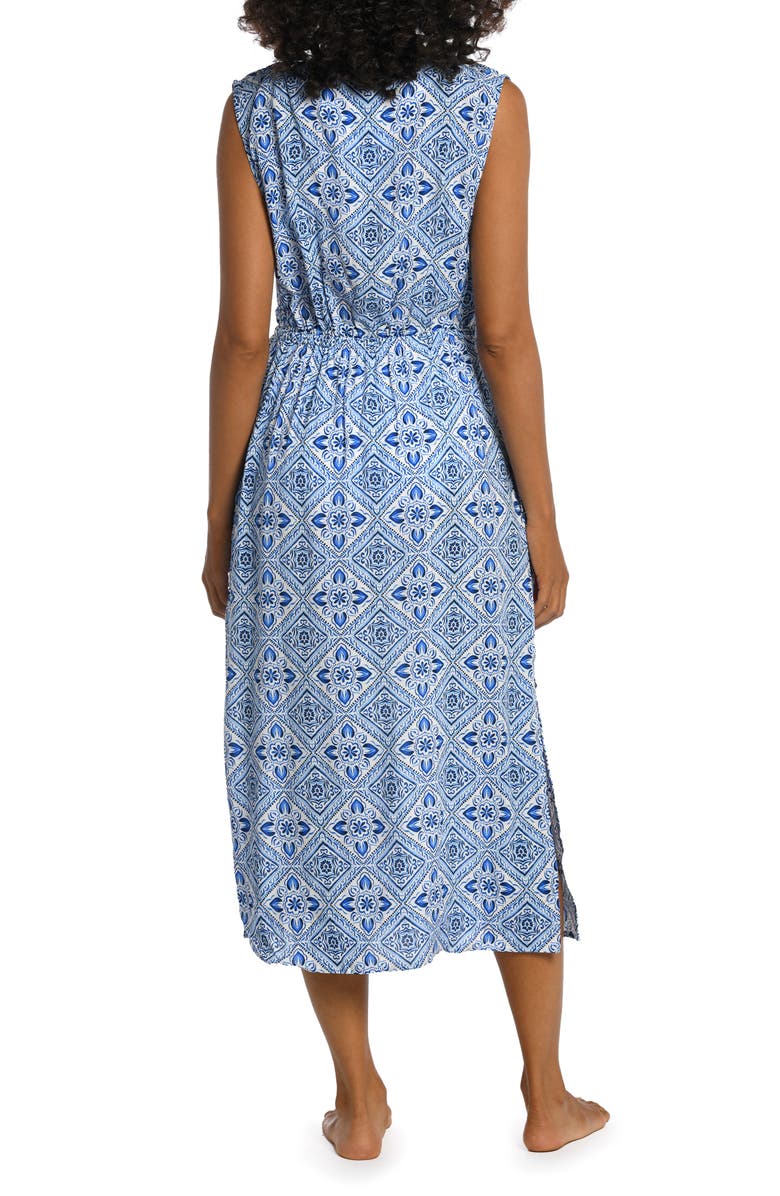 La Blanca Breeze Tie Front Cover-Up Dress, Alternate, color, 