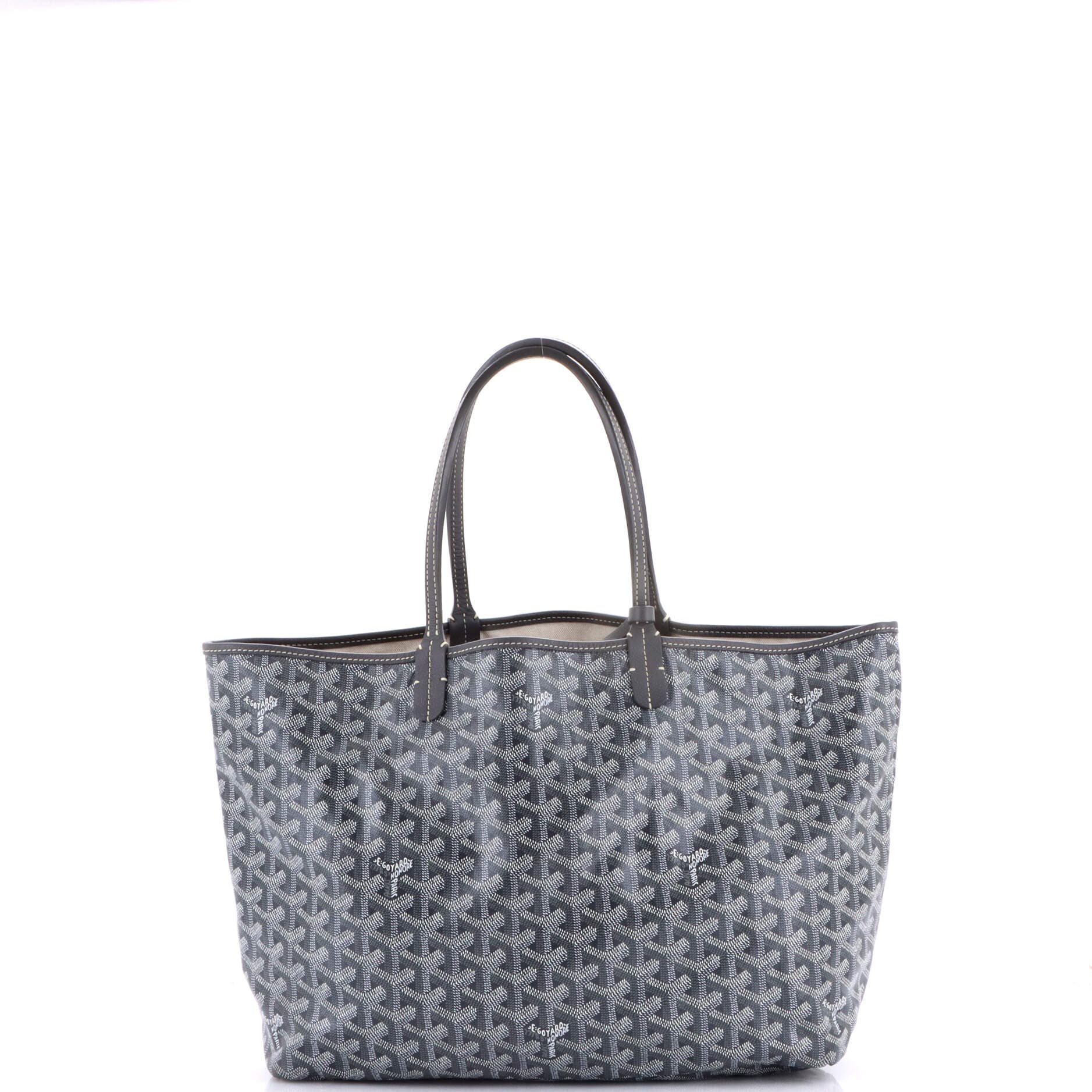 Pre-Owned Goyard Saint Louis Tote Coated Canvas PM, Alternate, color, Gray