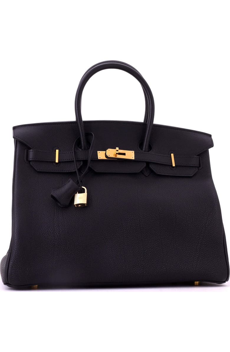 Pre-Owned Hermes Birkin Handbag Black Togo with Gold Hardware 35, Alternate, color, Noir