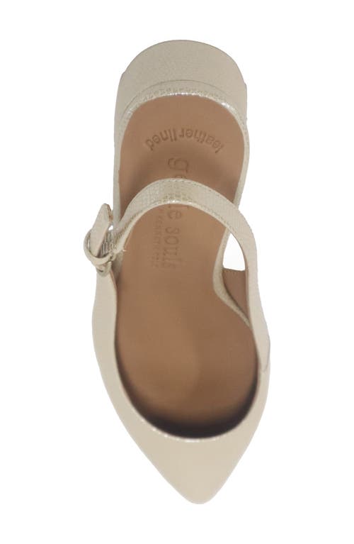 Gentle Souls Georgia Slingback Pointed Toe Pump In Gold