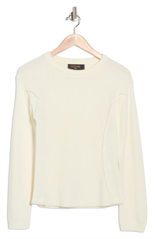 Renee C Crewneck Sweater In White