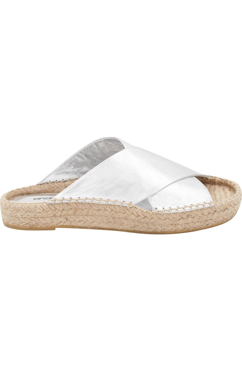 André Assous Estelle Espadrille Platform Slide Sandal, Alternate, color,